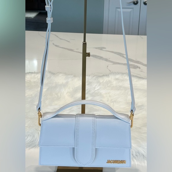 Jacquemus Le Grand Bambino White Leather Bag w/ Gold — Current 2024/2025 Model ✨ - Picture 11 of 14